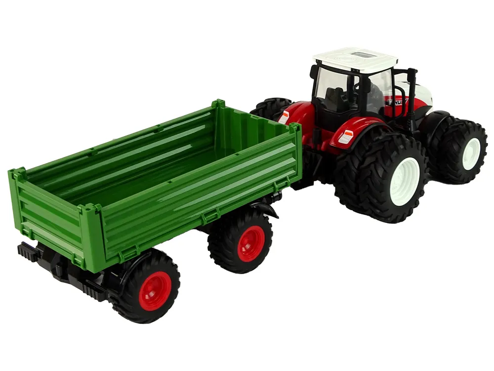 rc traktor s prikolicom 1:24 crveno-zeleni - slika 6