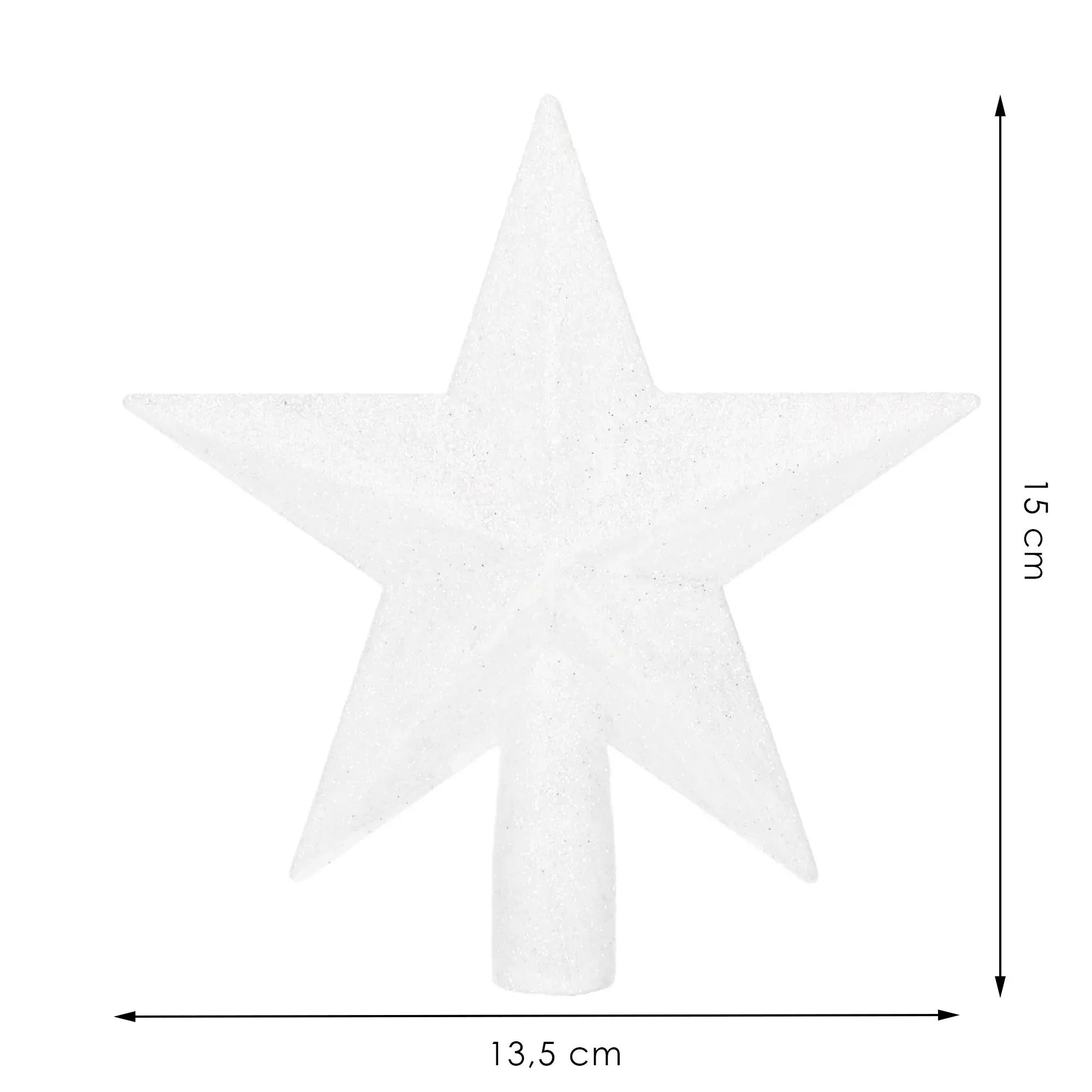božićni ukras - zvijezda 15 cm - slika 2
