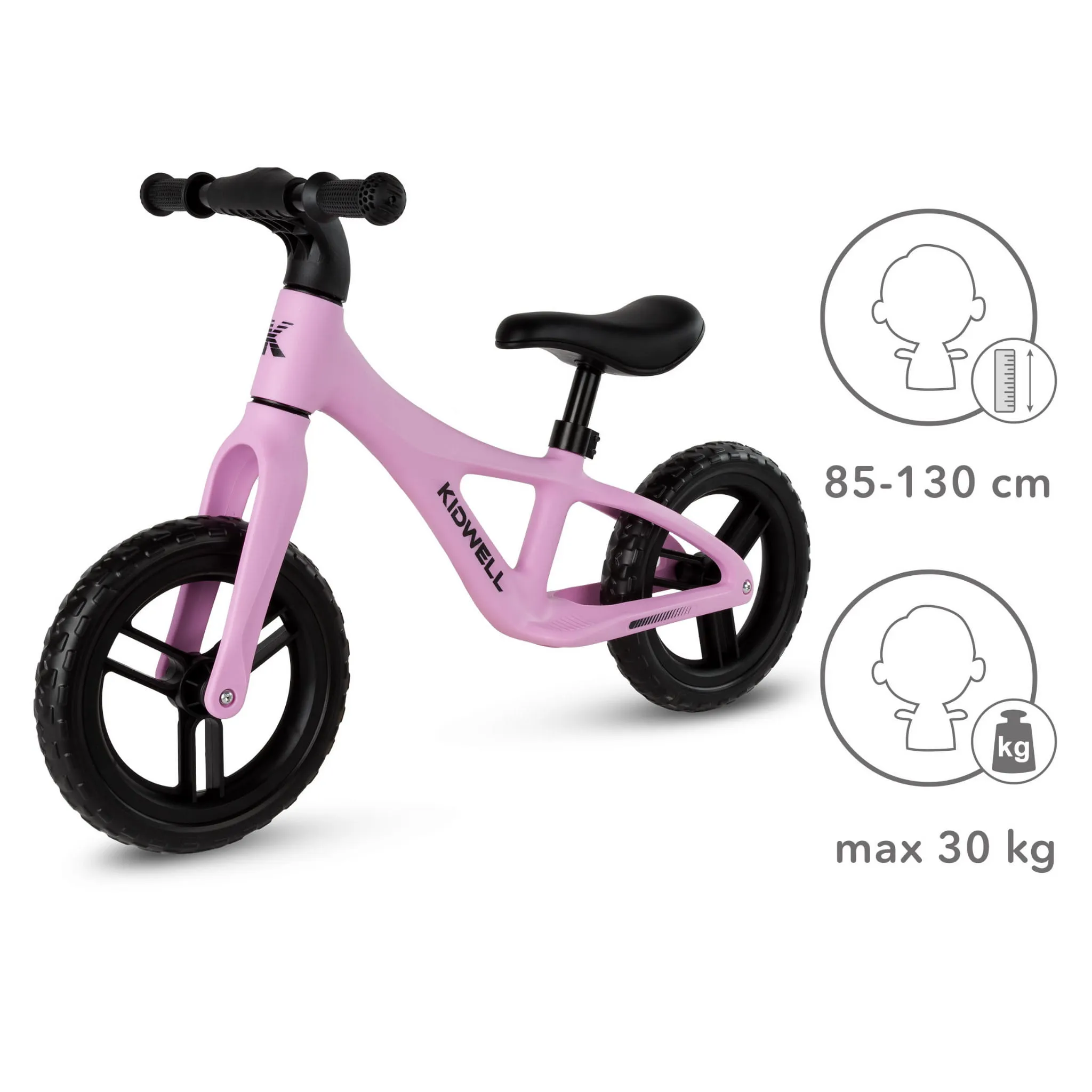 kidwell jogo dječji bicikl bez pedala, rozi - slika 7