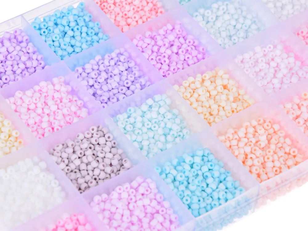 set pastelnih perli za narukvice prijateljstva, 24 boje - slika 6