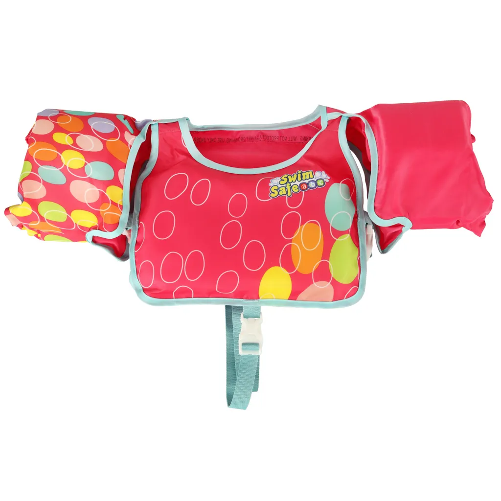 bestway prsluk za plivanje s rukavima roza 3-6 god 32174 - slika 5