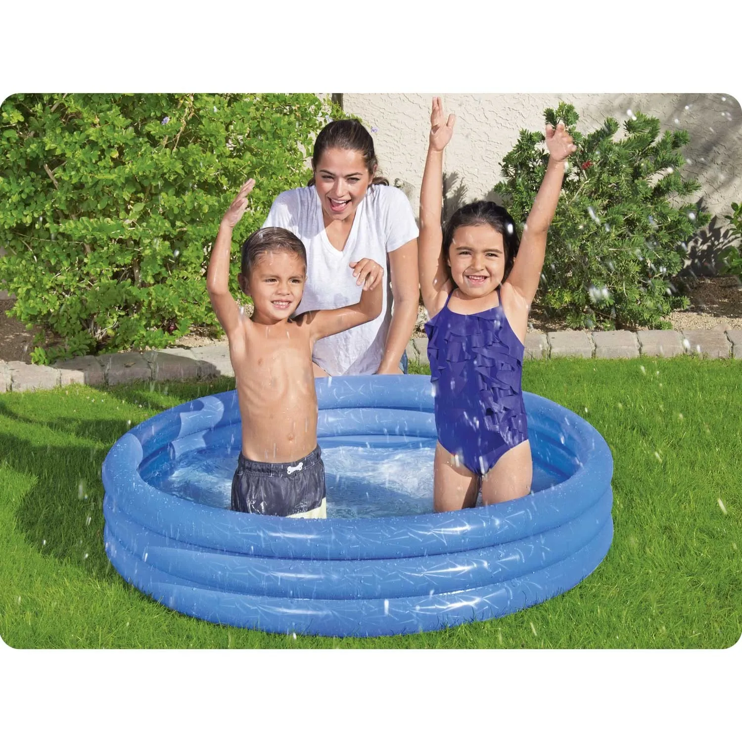 bazen na napuhavanje 122 x 25 cm bestway 51025 - plavi - slika 3