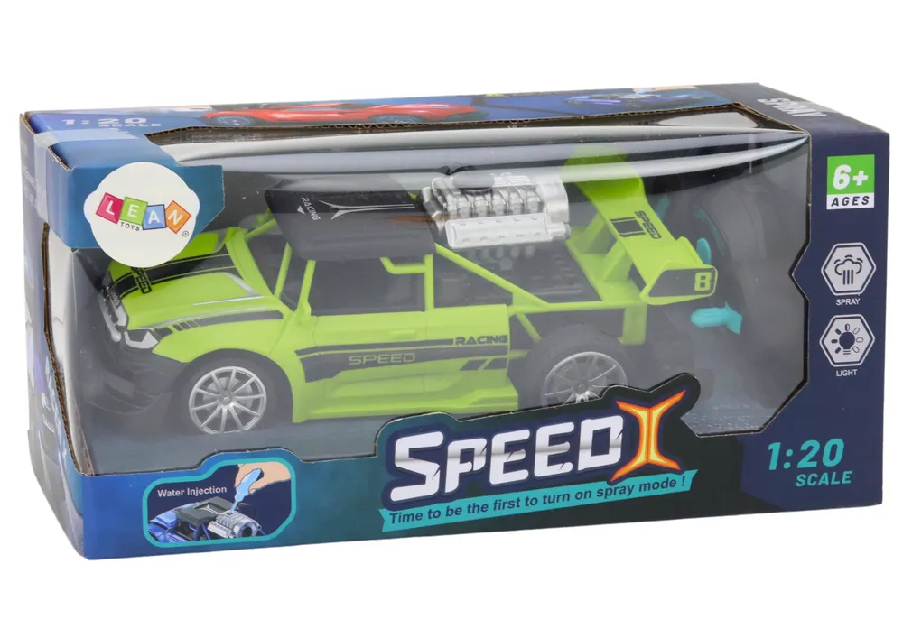 speed x auto na daljinsko upravljanje s efektom dima zeleni - slika 6