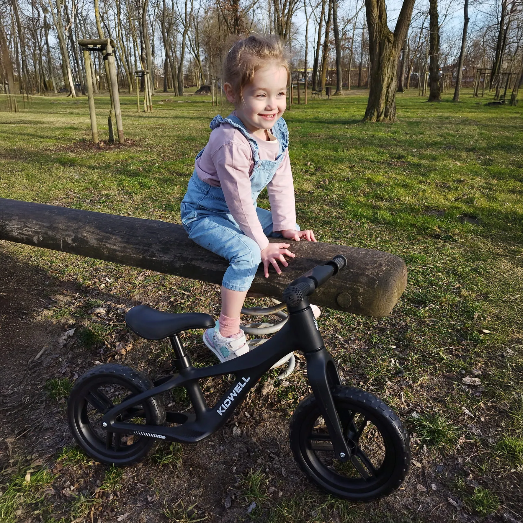 kidwell jogo dječji bicikl bez pedala, crni - slika 11