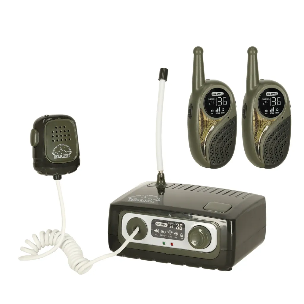 walkie talkie set s pbx-om za djecu kaki boje - slika 3