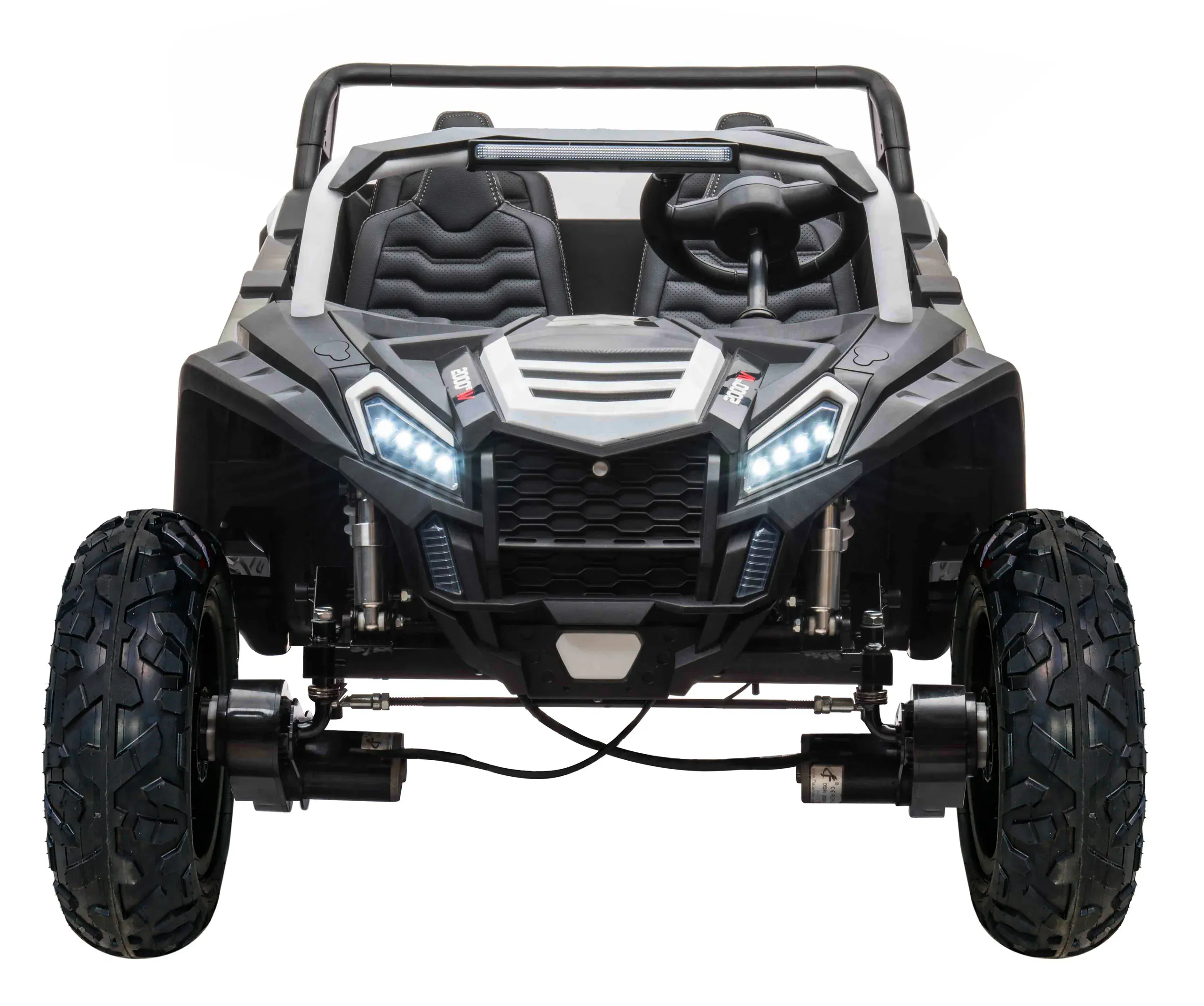 buggy na akumulator s 4 sjedala, crni - slika 2