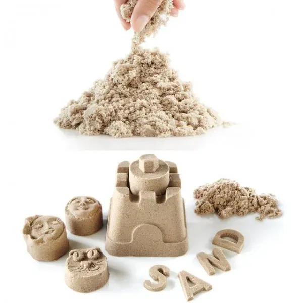 kinetički pijesak 1kg u vrećici natural bež - slika 2