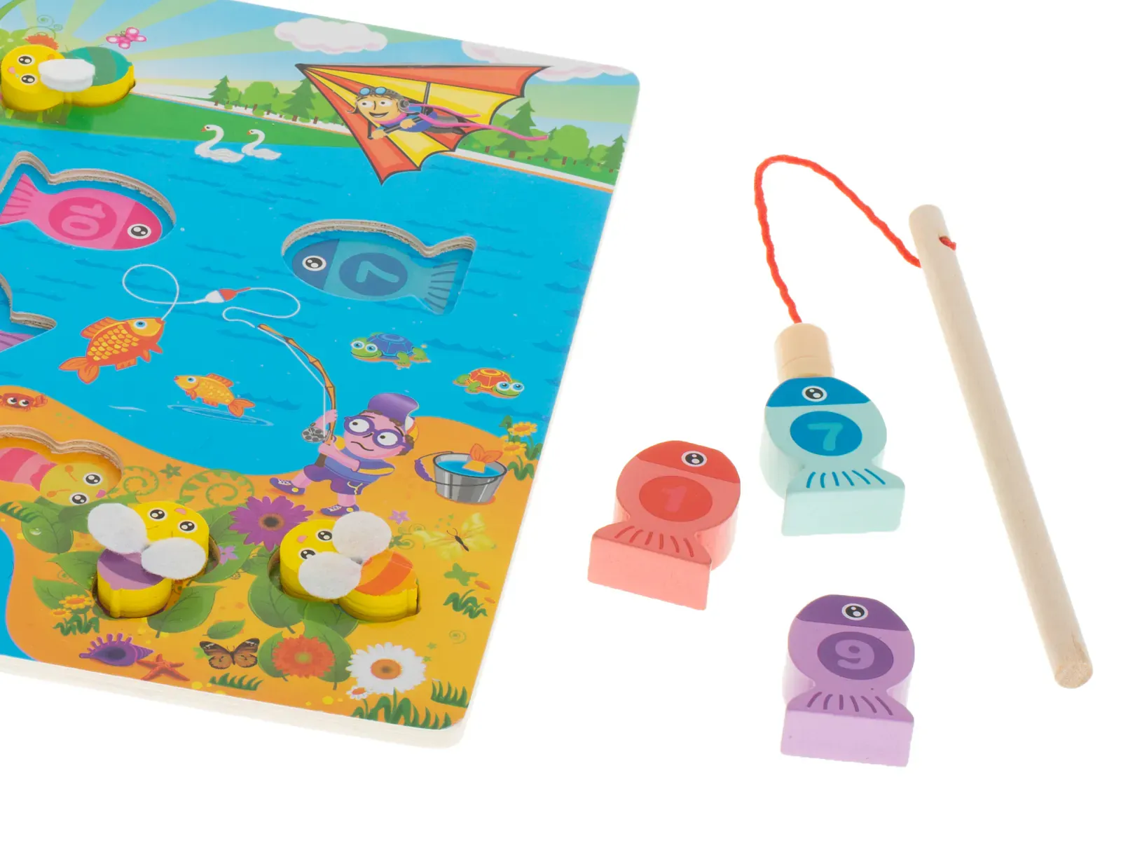 montessori magnetno pecanje 3u1 ribe i pčele - slika 4