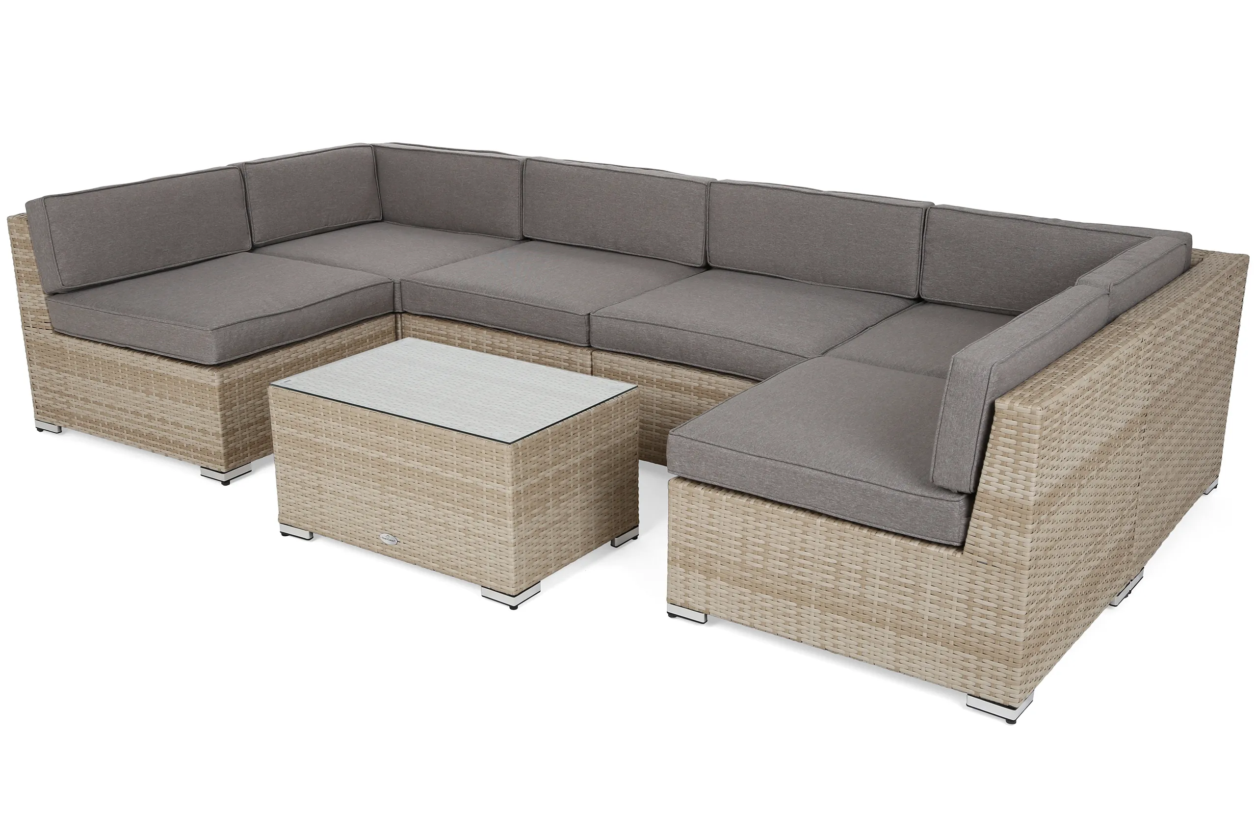 kutna sofa kansas maxi bež / bež melanž boje - slika 3