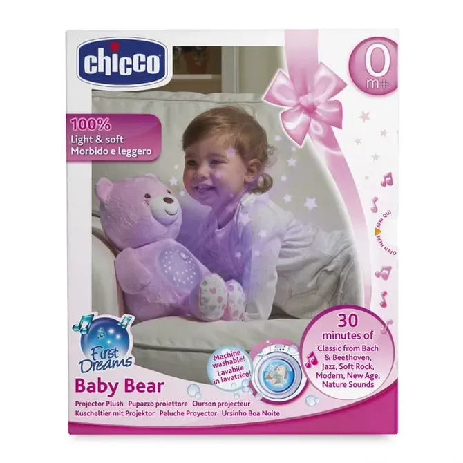 chicco first dreams medo s projektorom rozi - slika 5
