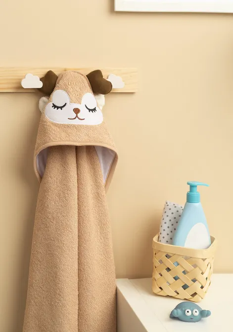 bathfriends ručnik za djecu 100x100 roe bež - slika 5
