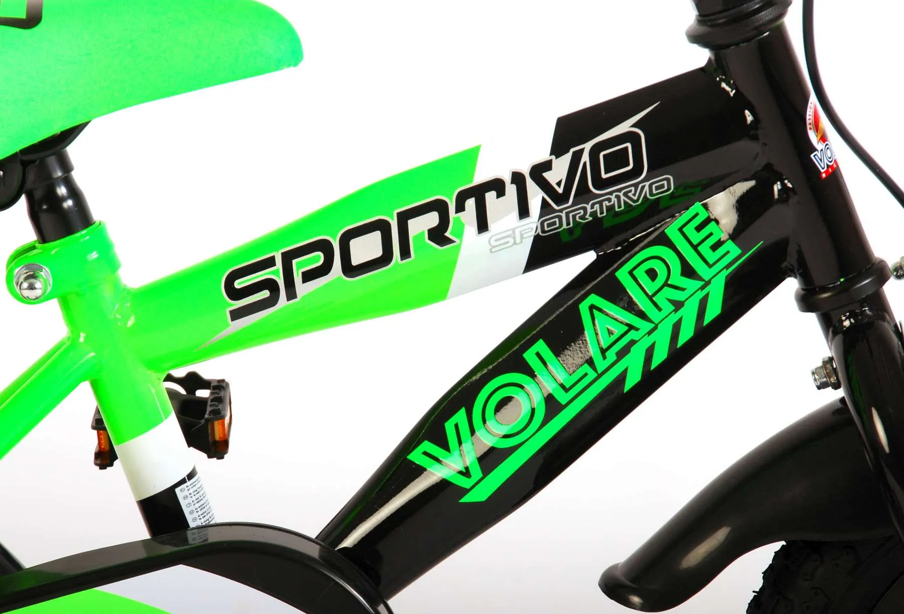 dječji bicikl sportivo 12" neon zeleni - slika 8