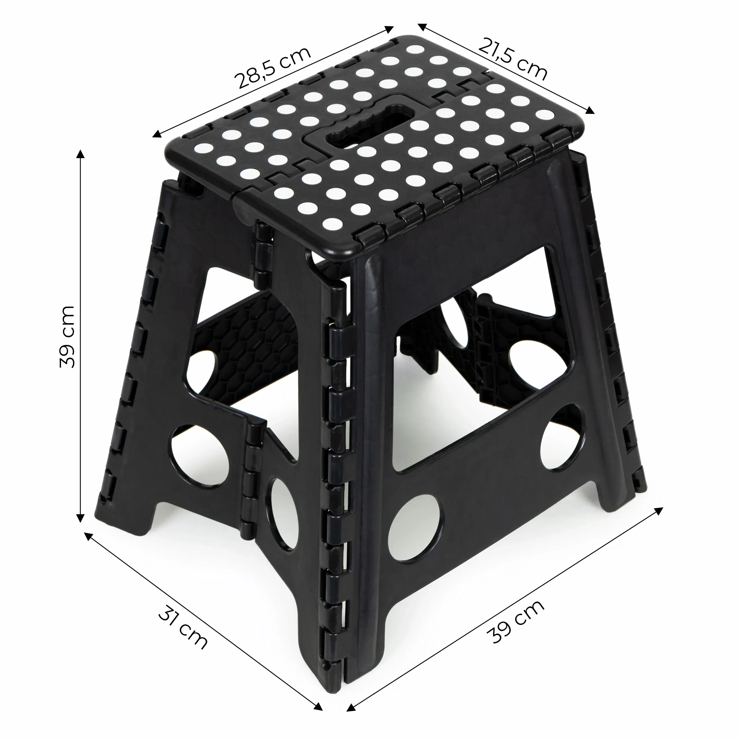 sklopivi tabure, plastični tabure s 1 stepenicom, 39 cm - slika 9
