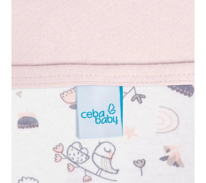 ceba baby pokrivač dječji(90x100) candy pink bird world - slika 3