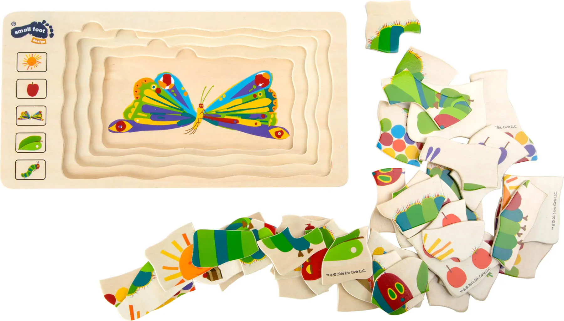 small foot puzzle slagalica "vrlo gladna gusjenica" - slika 4