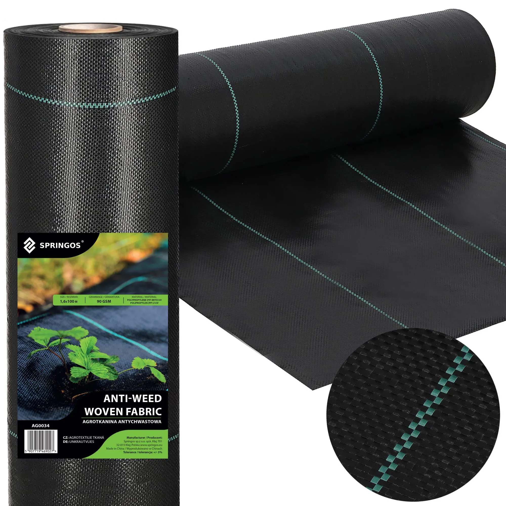 agro tkanina protiv korova 90 gsm 1,6 x 100 m - slika 2