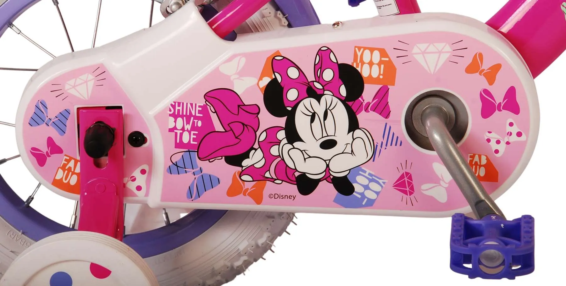 volare bicikl minnie cutest ever! 12" sa dvije ručne kočnice - slika 7
