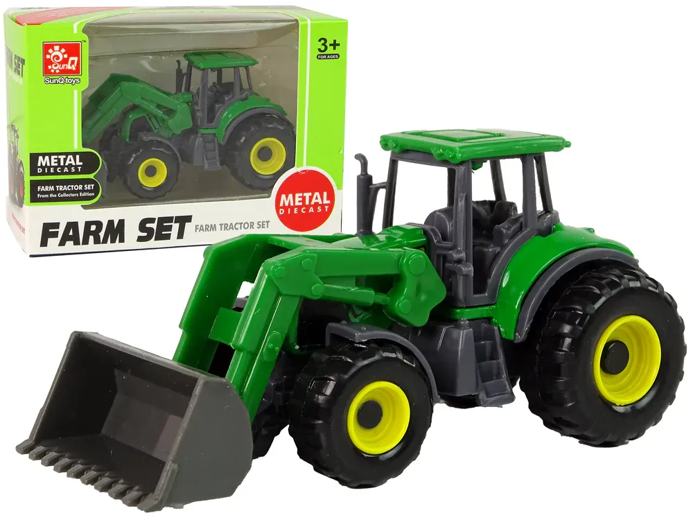 traktor buldožer zeleni - slika 2