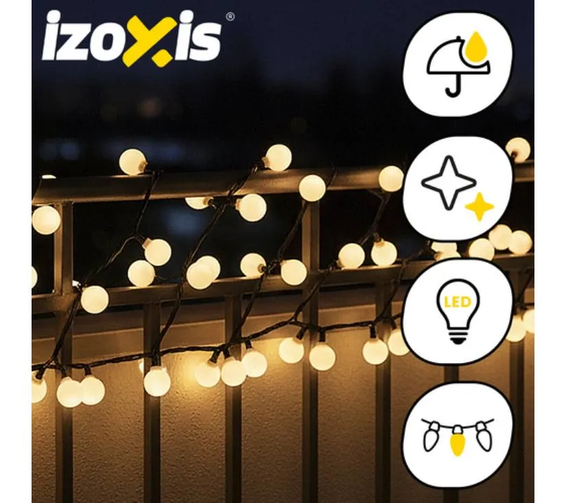 izoxis 300 led božićna girlanda – 30 m toplo bijela - slika 6