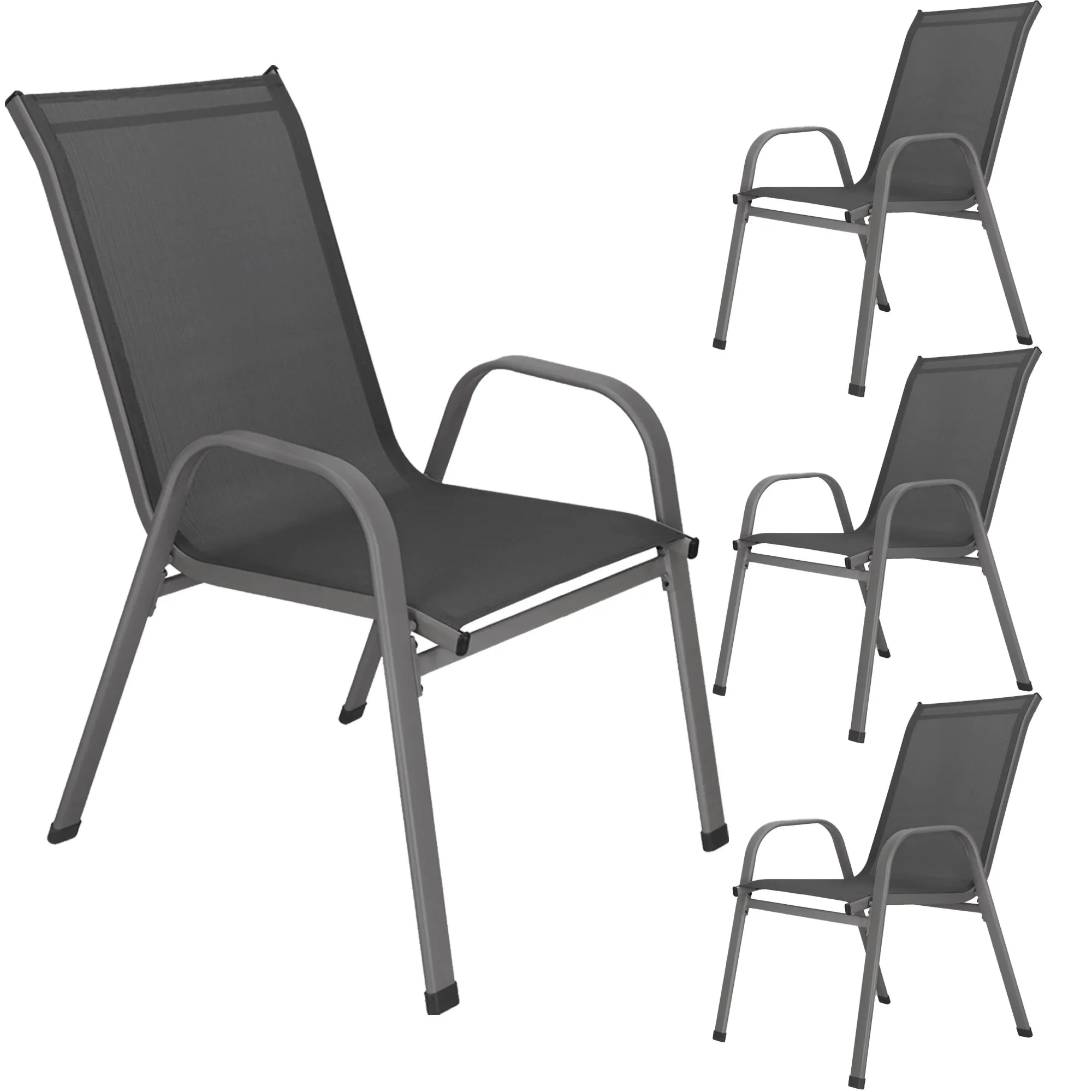 vrtna stolica 73 x 55,5 x 93 cm 4 komada - slika 6
