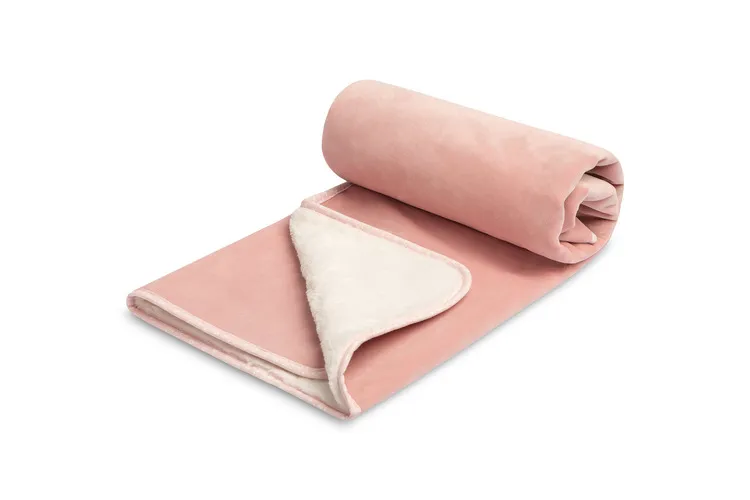 plišana deka 80x100 pink - slika 3