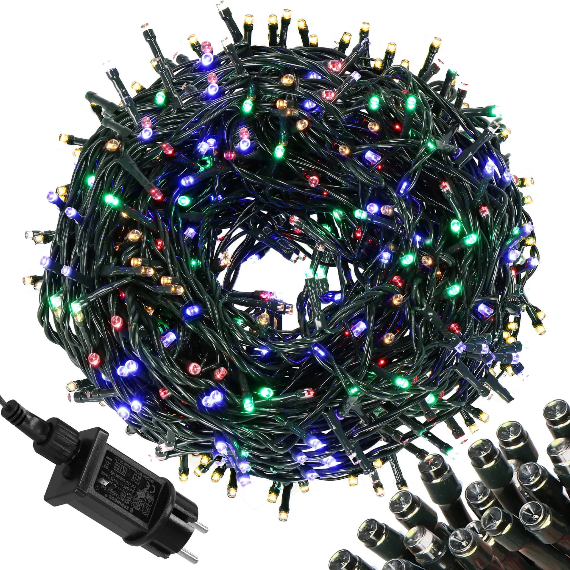springos lampice za bor 200 led , višebojne - slika 9