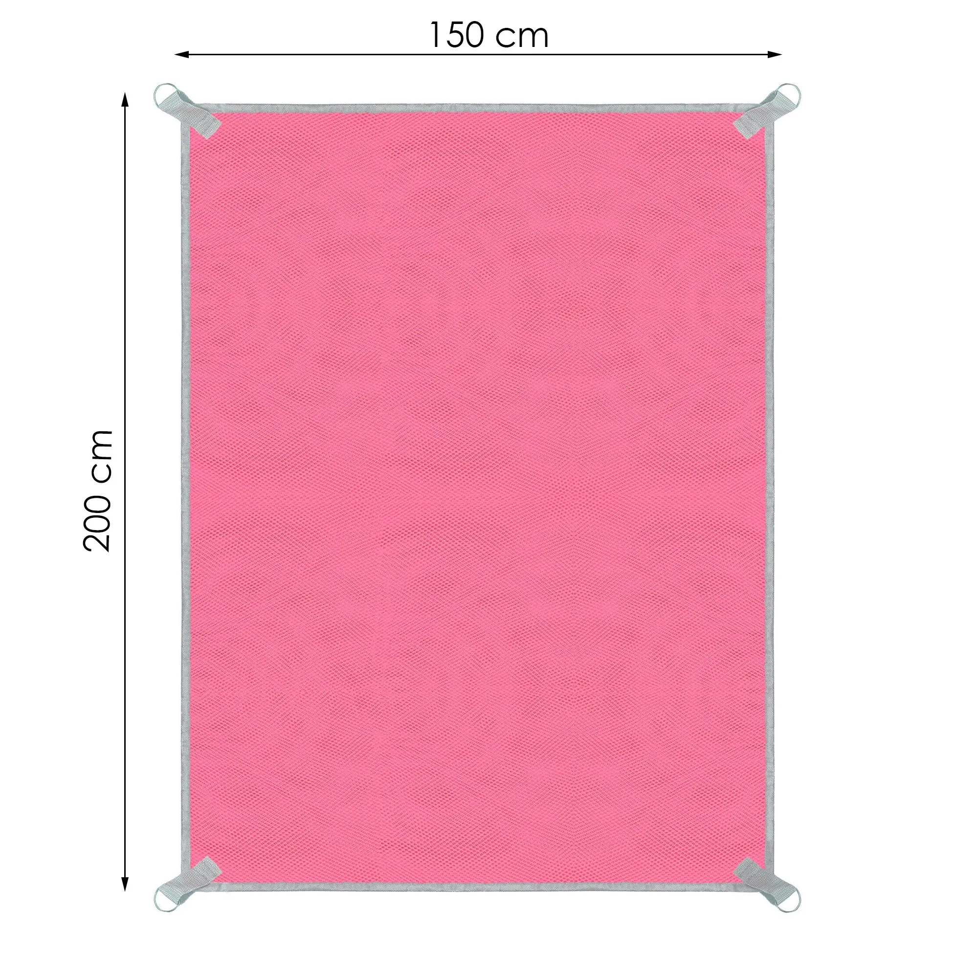 deka za plažu 200 x 200 cm roza - slika 6
