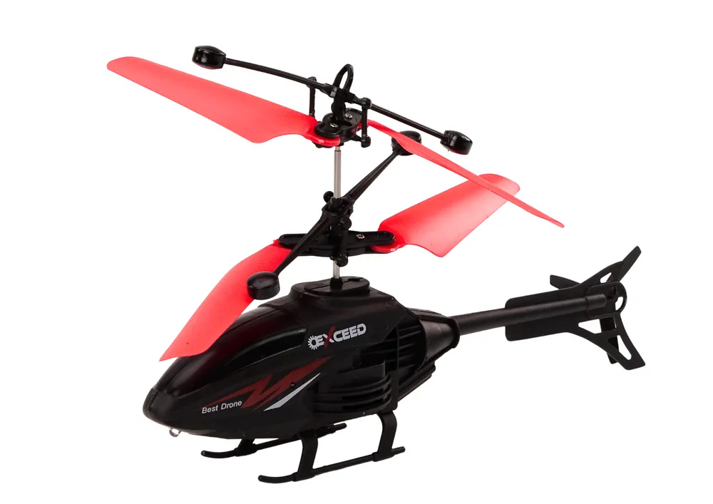 helikopter na daljinsko upravljanje crno-crveni - slika 3