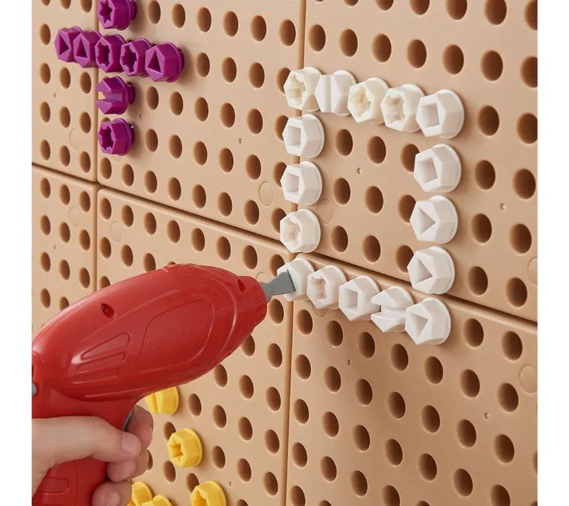 masterkidz šareni vijci, 5 oblika za kreativnu tablicu stem, 512 kom. - slika 4