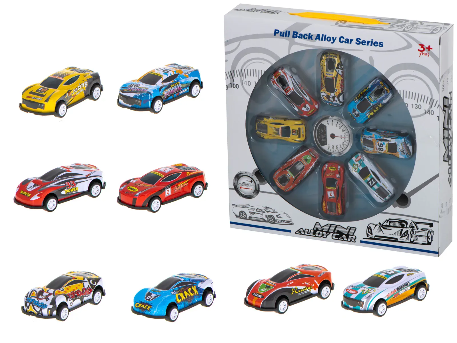 set metalnih automobila 8 kom. - slika 2