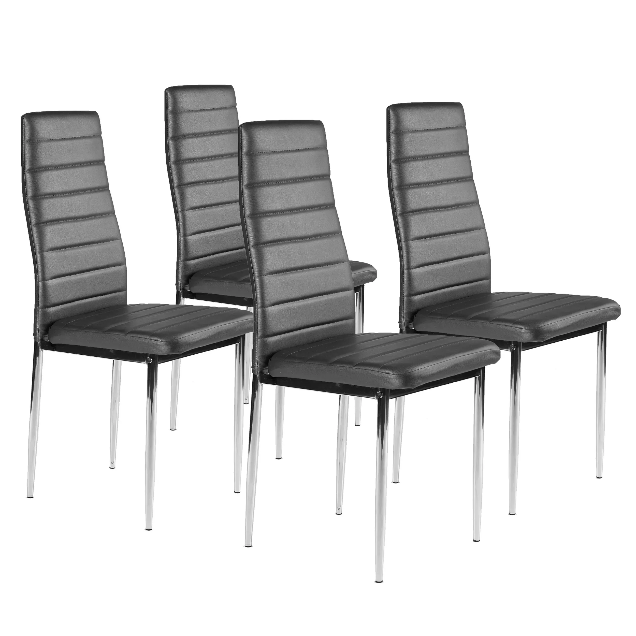 set garniture od 4 stolice - siva - slika 2