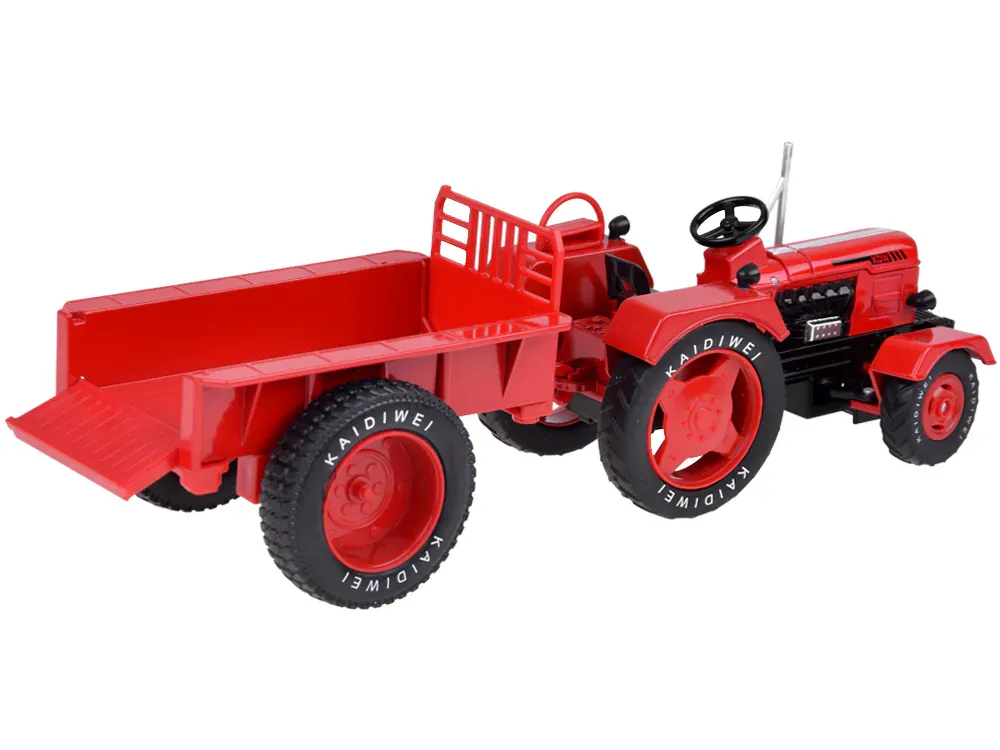 metalni crveni traktor u omjeru 1:18 - slika 7