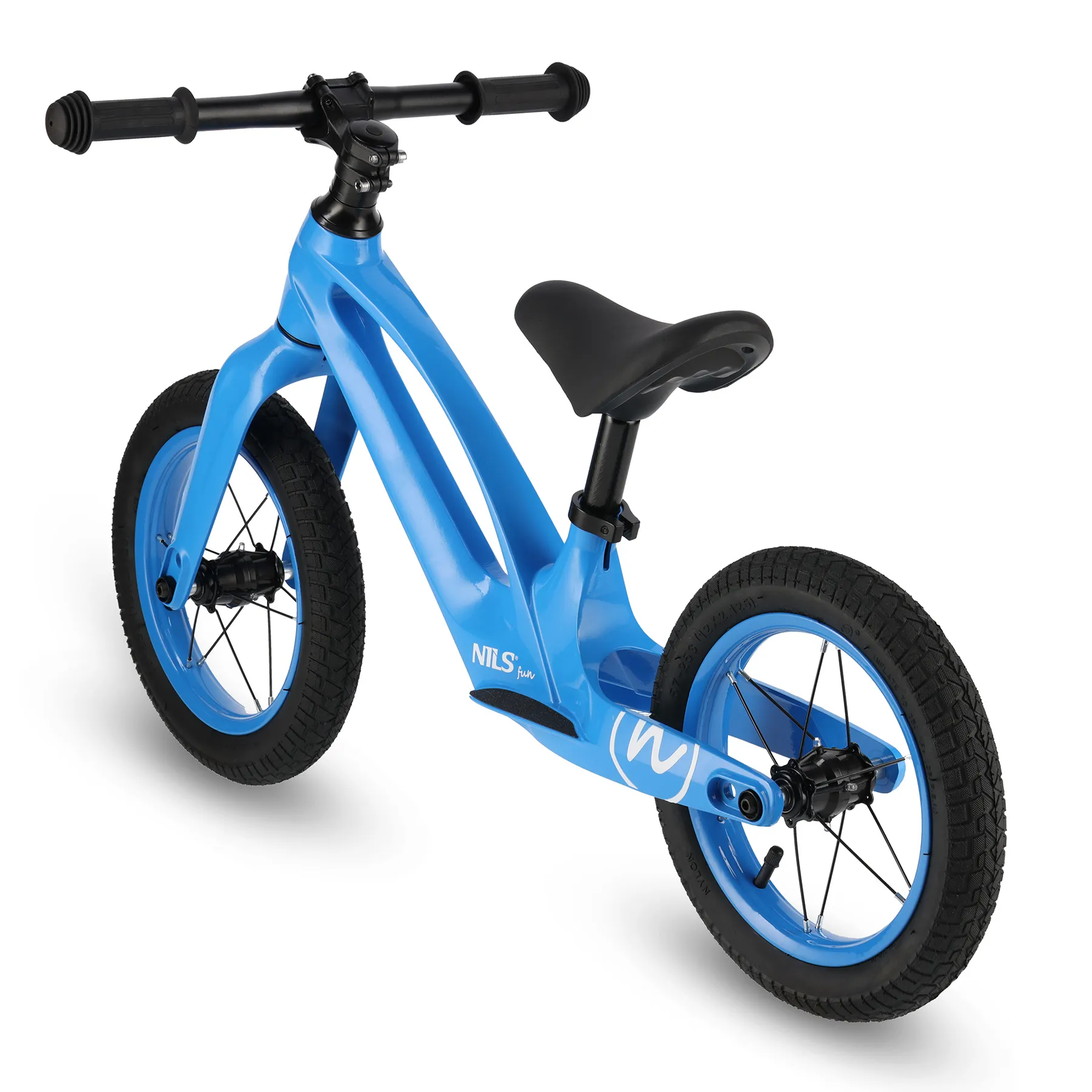 bicikl za balansiranje 12" plavi nils fun led kotači - slika 5