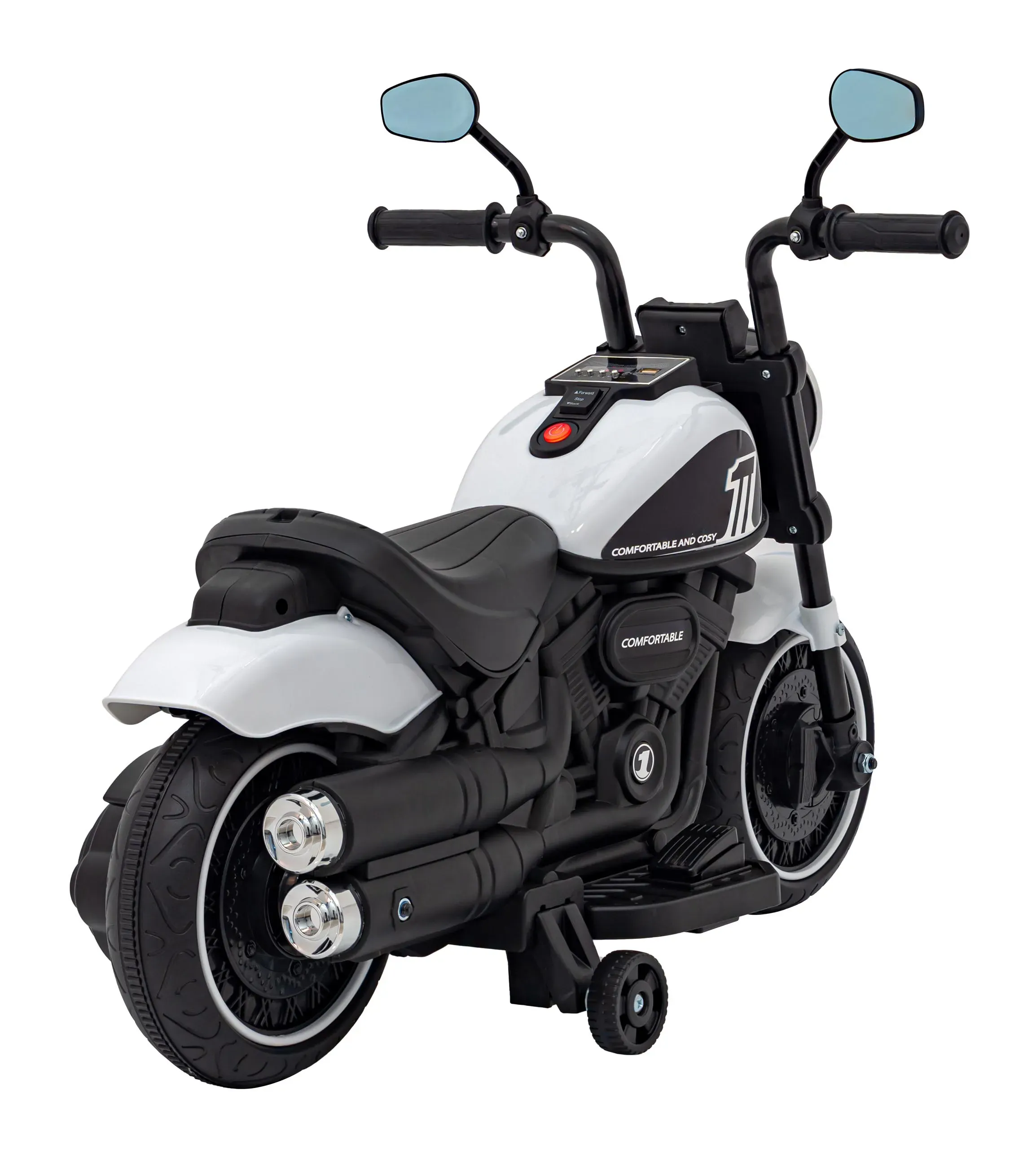 chopper, motor na akumulator, bijeli - slika 8