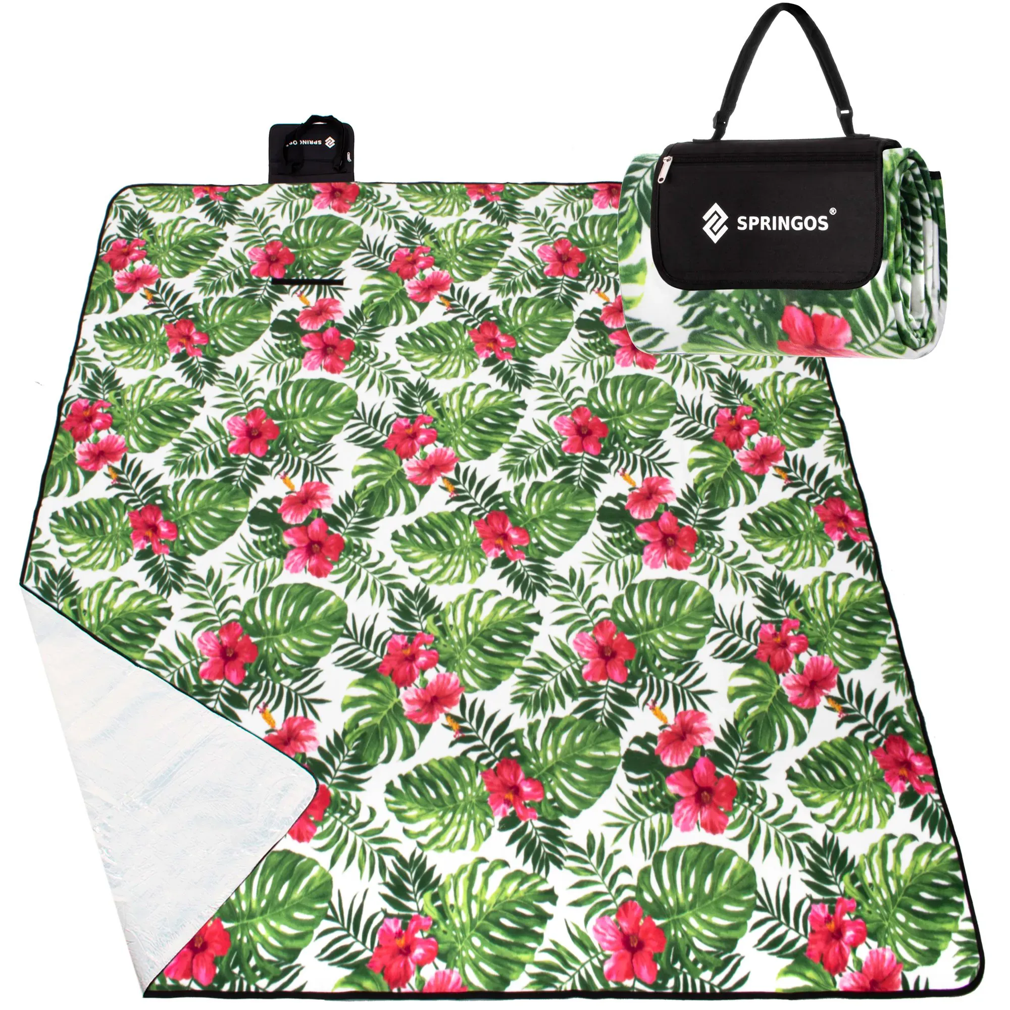 deka za piknik 300 x 200 cm egzotične biljke - slika 2