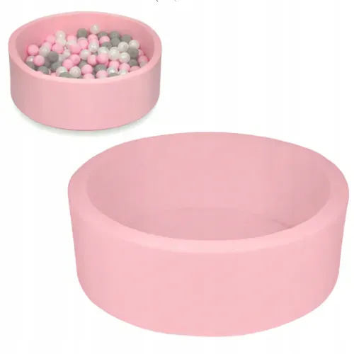 Mekani suhi bazen za djecu s lopticama 90x30 cm rozi - Pribislavec