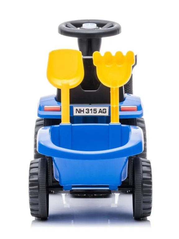 dječji traktor guralica s prikolicom new holland plavi - slika 5