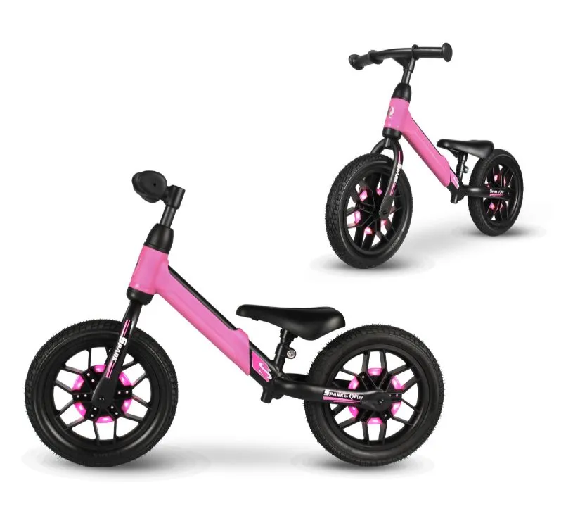 qplay bicikl spark pink balance - slika 4