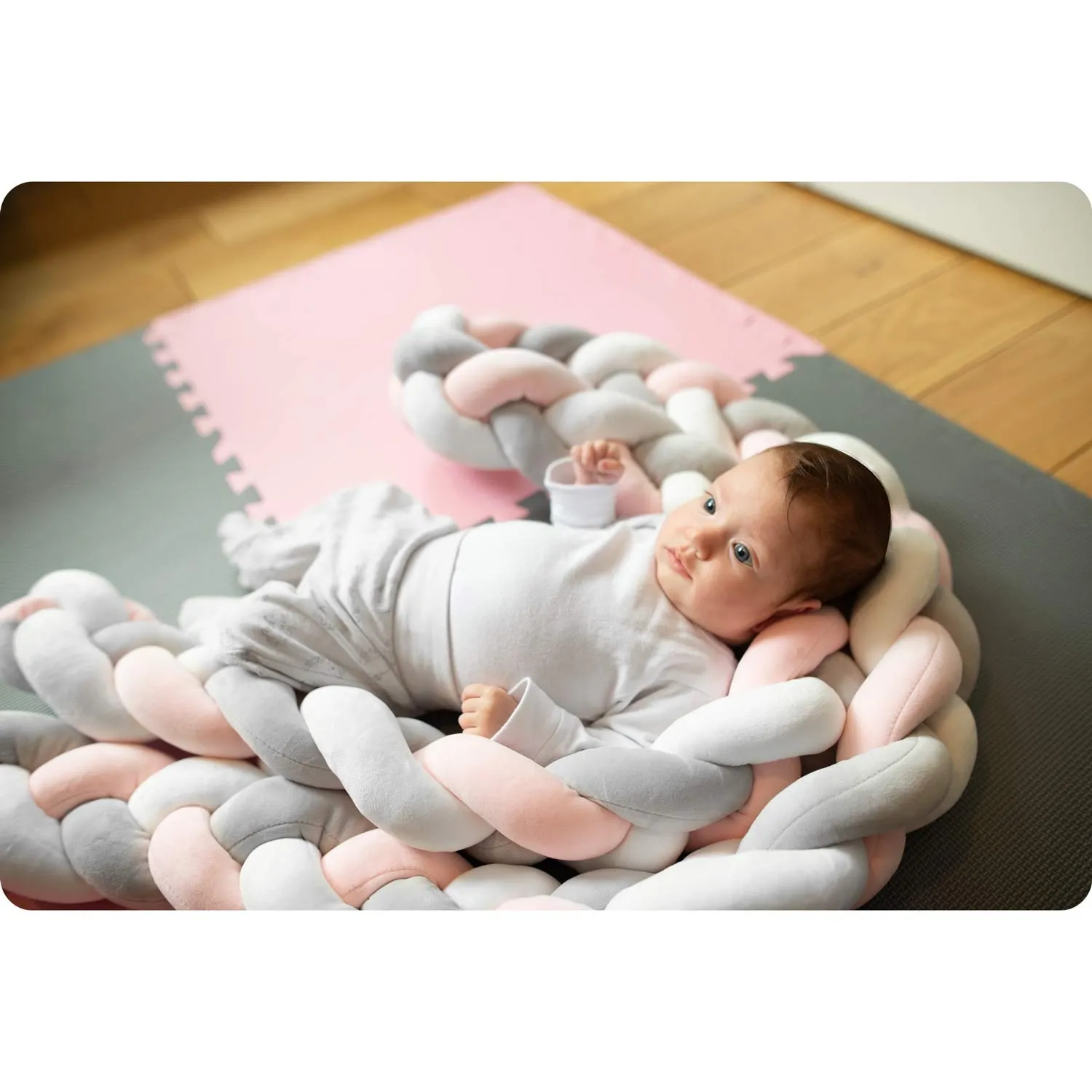 ricokids omot za krevetić 3m - mint-roza-ljubičasta - slika 7