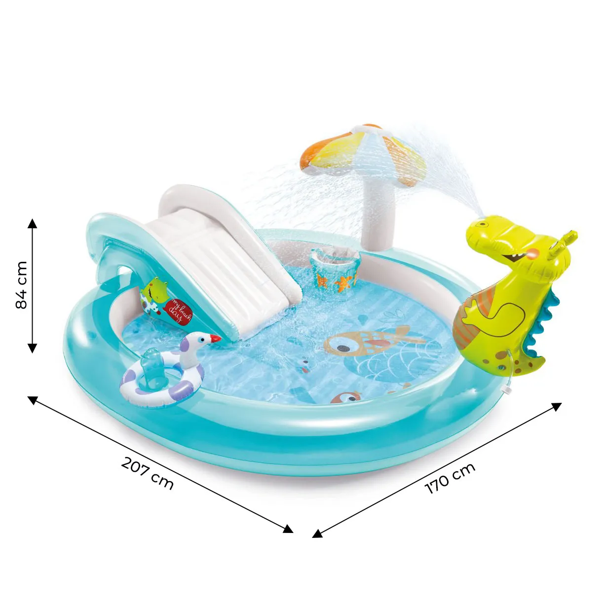 intex 57165 vodeni tobogan i igralište s bazenom - slika 8