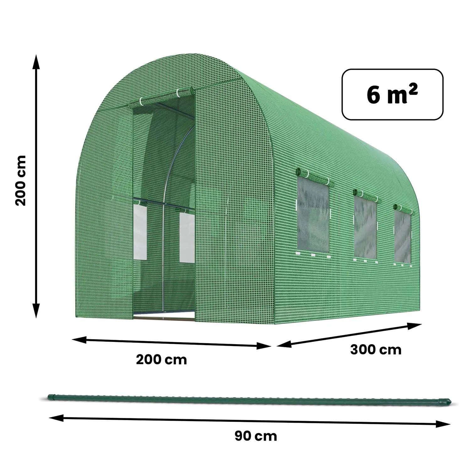 vrtni tunel 2x3m 6m2 plonos - slika 4