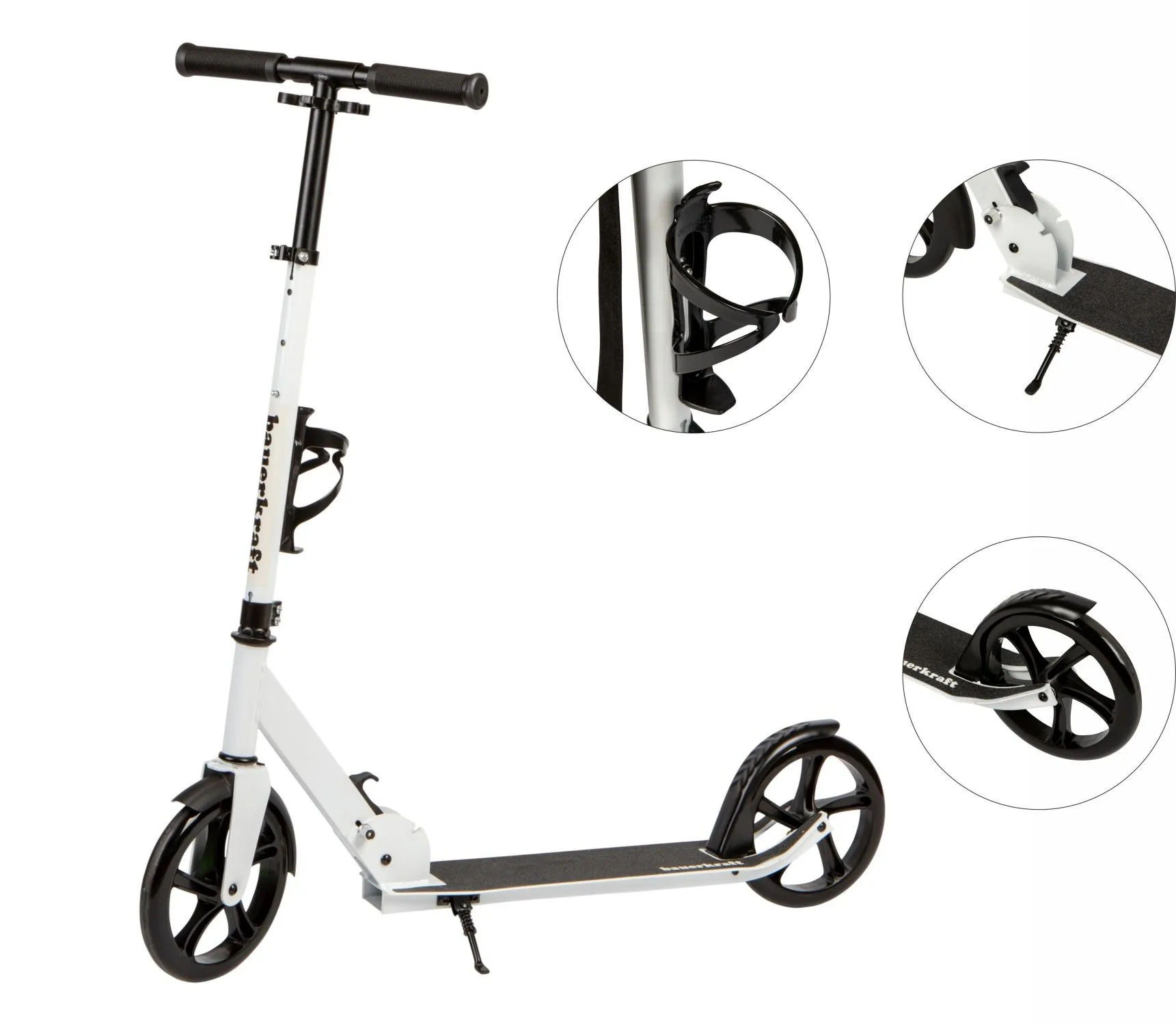 sklopivi romobil za djecu i mlade – kotači 200 mm, podesiva visina 91-101 cm - slika 4