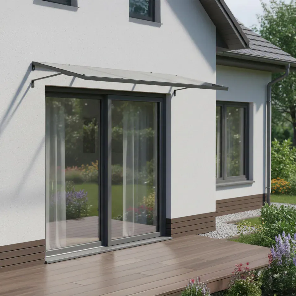 multigarden nadstrešnica za ulazna vrata 113 × 80 cm, tenda s uv zaštitom - slika 3