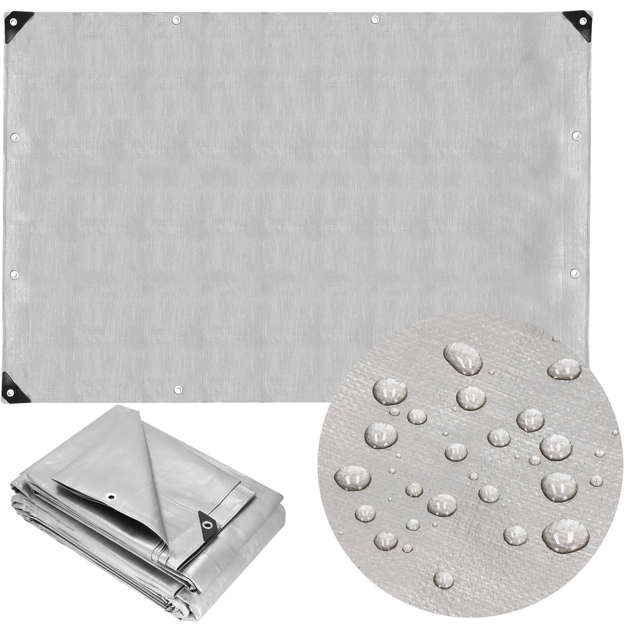 cerada 6 x 8 m sivo-crna - slika 4