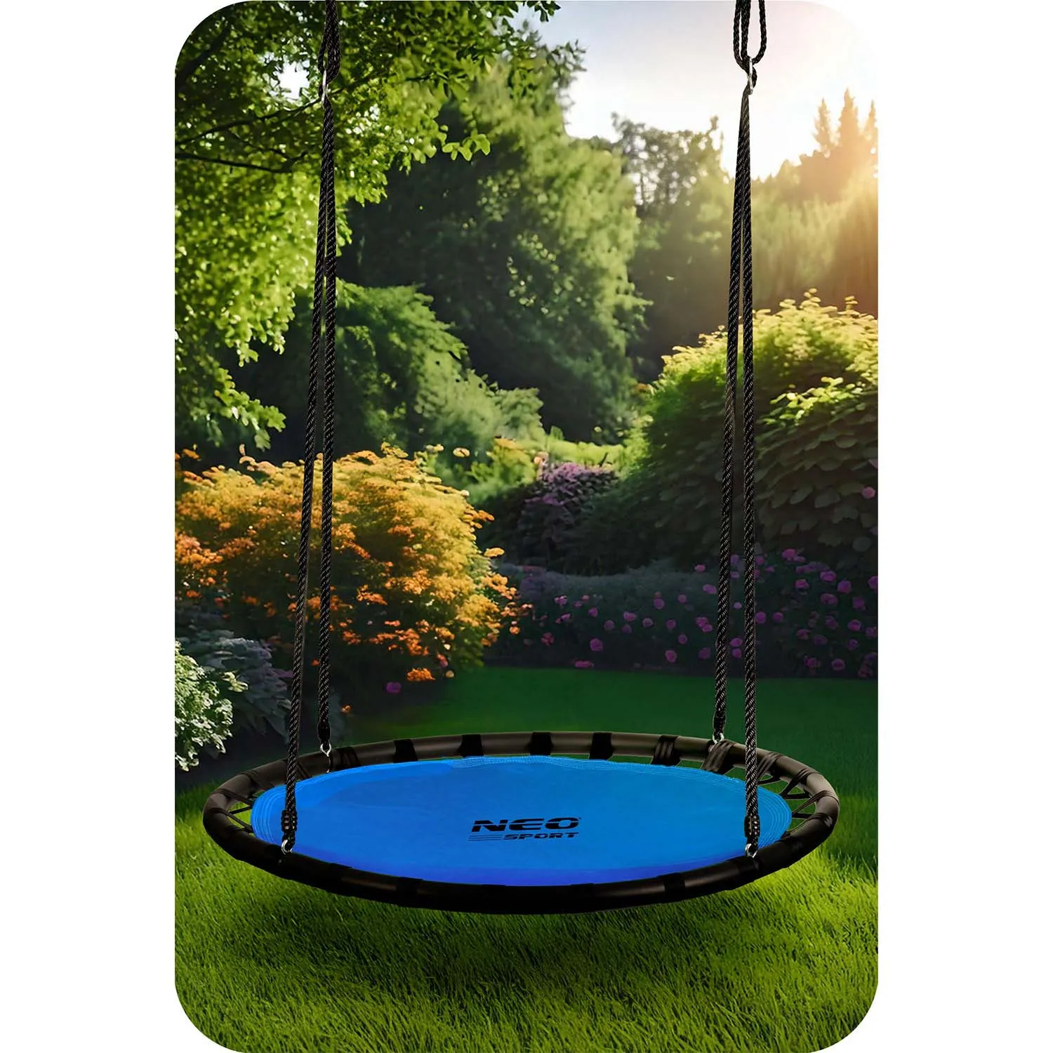 neo-sport ljuljačka rodino gnijezdo, 120 cm, plava - slika 4