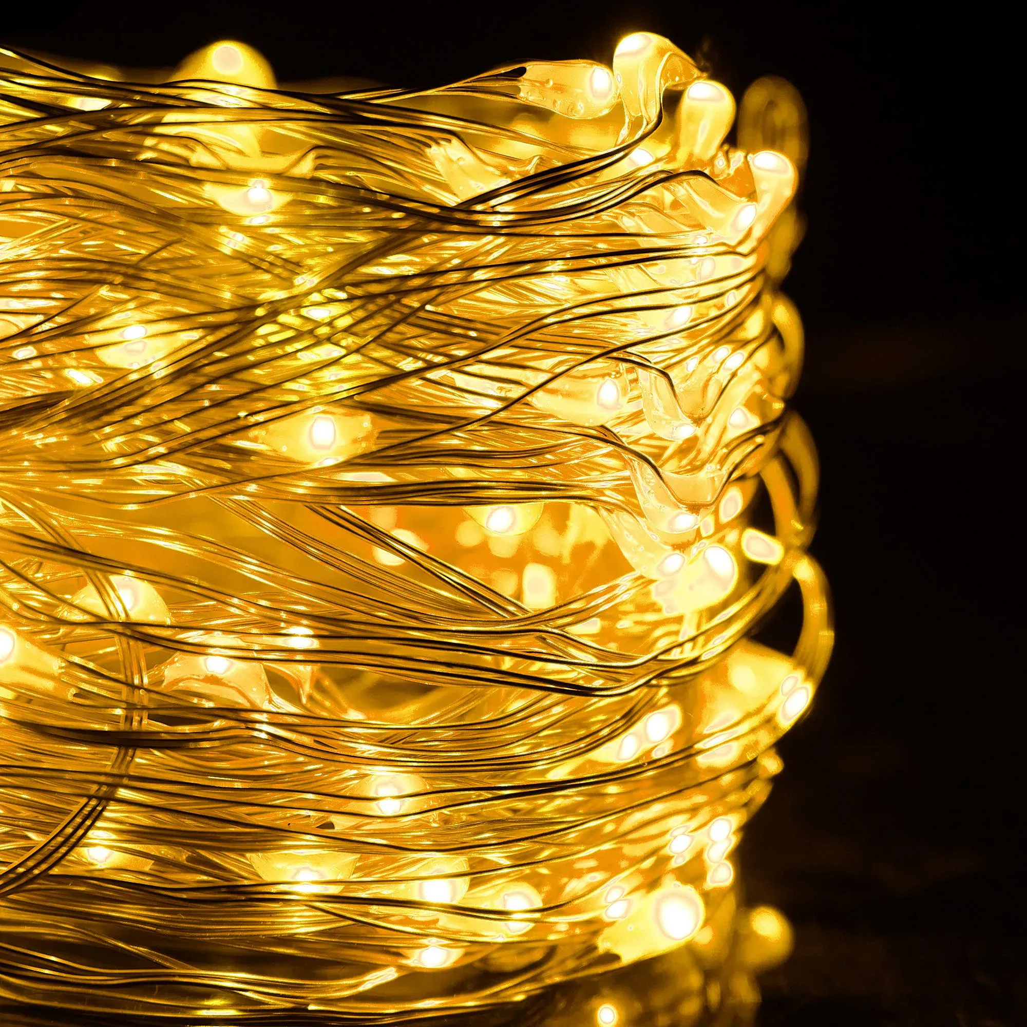 dekorativna led rasvjeta 100 led, toplo bijela - slika 2