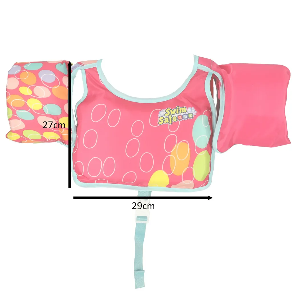 bestway prsluk za plivanje s rukavima roza 3-6 god 32174 - slika 8