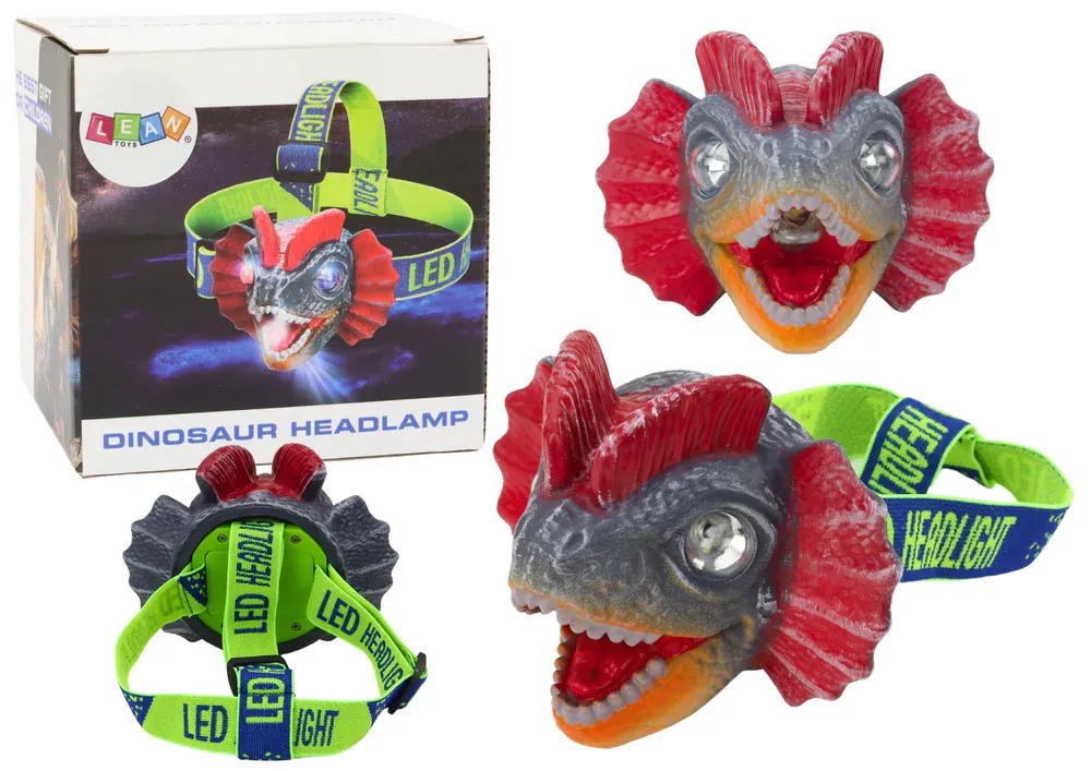 dinosaur prednja svjetiljka traka za glavu 3 led diode - slika 2