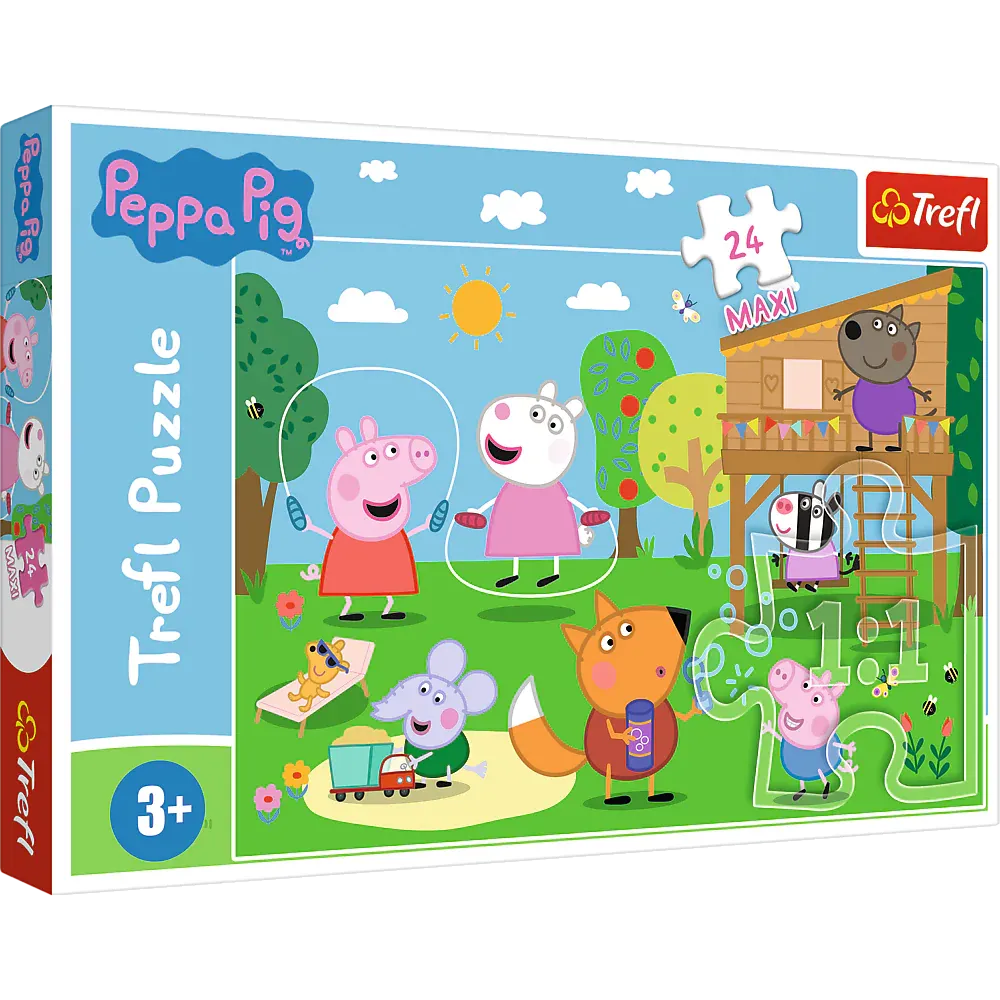 puzzle - 24 maxi - zabava na proplanku - peppa pig 14342 - slika 1