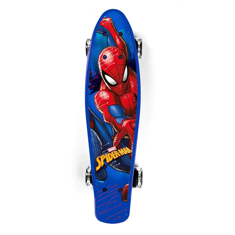dječji skateboard spiderman plavi - slika 3